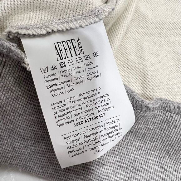 MOSCHINO COUTURE New!! Iconic Streetwear Design Gray Crop Sz Small Zip Sweatshir - Picture 5 of 15